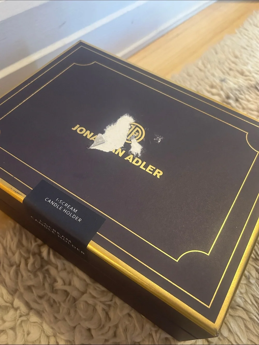 New in box Jonathan Adler I-Scream Candle Holder